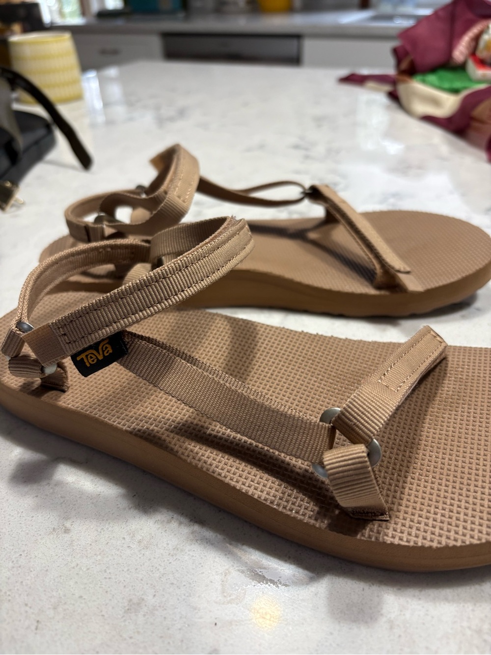 Teva Women's Nude/Tan Sport Sandals with Adjustable Straps